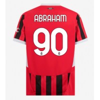 Camisa de Futebol AC Milan Tammy Abraham #90 Equipamento Principal 2024-25 Manga Curta